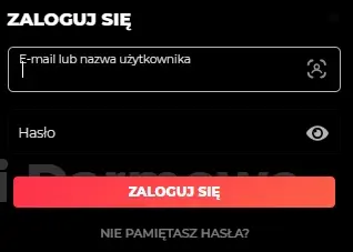 formularz logowania do Hot Slots Casino